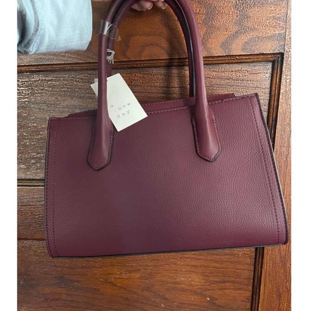 A new day maroon purse